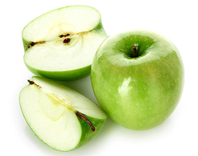 Granny Smith is the perfect variety to make apple in syrup.